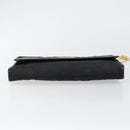 Christian Dior Chain Shoulder Bag Nylon Black Gold Auth yk19698-5