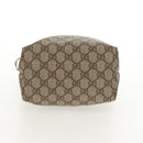 GUCCI GG Supreme Tote Bag PVC Leather Beige Silver 189897 Auth yk19708V-5