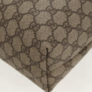 GUCCI GG Supreme Tote Bag PVC Leather Beige Silver 189897 Auth yk19708V-15