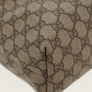 GUCCI GG Supreme Tote Bag PVC Leather Beige Silver 189897 Auth yk19708V-16