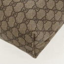 GUCCI GG Supreme Tote Bag PVC Leather Beige Silver 189897 Auth yk19708V-17