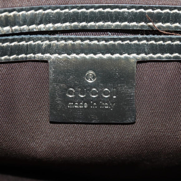 GUCCI GG Supreme Tote Bag PVC Leather Beige Silver 189897 Auth yk19708V