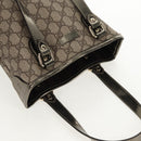 GUCCI GG Supreme Tote Bag PVC Leather Beige Silver 189897 Auth yk19708V-6
