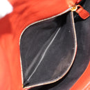 Miu Miu Matelasse Bijoux Shoulder Bag Leather Orange Gold Auth yk19711V-27