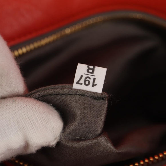 Miu Miu Matelasse Bijoux Shoulder Bag Leather Orange Gold Auth yk19711V