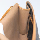 Christian Dior Honeycomb Canvas Chain Shoulder Bag PVC Black Gold Auth yk19714-21