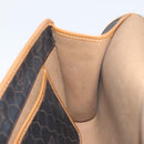 Christian Dior Honeycomb Canvas Chain Shoulder Bag PVC Black Gold Auth yk19714-22