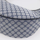 CELINE Macadam Canvas Hand Bag Navy Auth yk19718-9