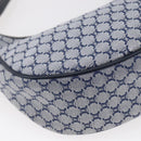 CELINE Macadam Canvas Hand Bag Navy Auth yk19718-14