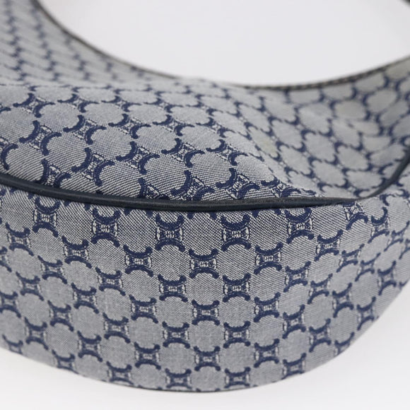 CELINE Macadam Canvas Hand Bag Navy Auth yk19718