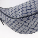 CELINE Macadam Canvas Hand Bag Navy Auth yk19718-16