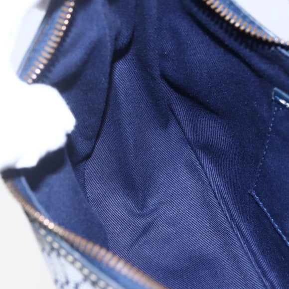 CELINE Macadam Canvas Hand Bag Navy Auth yk19718