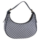 CELINE Macadam Canvas Hand Bag Navy Auth yk19718-1