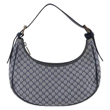 CELINE Macadam Canvas Hand Bag Navy Auth yk19718 - 0