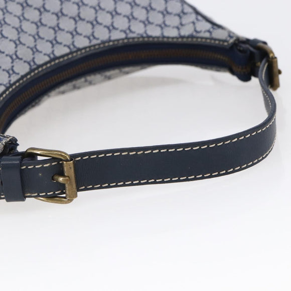 CELINE Macadam Canvas Hand Bag Navy Auth yk19718