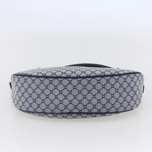 CELINE Macadam Canvas Hand Bag Navy Auth yk19718