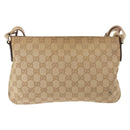 GUCCI GG Canvas Sherry Line Shoulder Bag Beige Gold 189749 001998 Auth yk19719-2