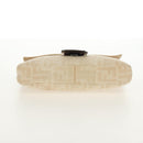 FENDI Zucca Canvas Mamma Baguette Shoulder Bag Beige Silver Auth yk19721V-5