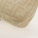 FENDI Zucca Canvas Mamma Baguette Shoulder Bag Beige Silver Auth yk19721V-19