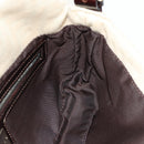 FENDI Zucca Canvas Mamma Baguette Shoulder Bag Beige Silver Auth yk19721V-25