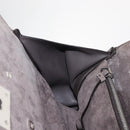 Salvatore Ferragamo Gancini Hand Bag Suede 2way Gray Silver Auth yk19722-21