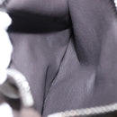 Salvatore Ferragamo Gancini Hand Bag Suede 2way Gray Silver Auth yk19722-22