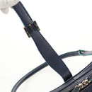LOEWE Sender Shoulder Bag Leather Navy Silver Auth yk19723V-9