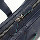 LOEWE Sender Shoulder Bag Leather Navy Silver Auth yk19723V-10