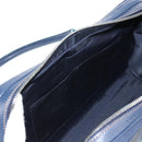 LOEWE Sender Shoulder Bag Leather Navy Silver Auth yk19723V-24