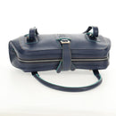 LOEWE Sender Shoulder Bag Leather Navy Silver Auth yk19723V-7