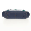 LOEWE Sender Shoulder Bag Leather Navy Silver Auth yk19723V-5