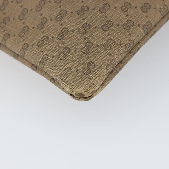 GUCCI Micro GG Supreme Web Sherry Line Tote Bag PVC Beige Auth yk19729