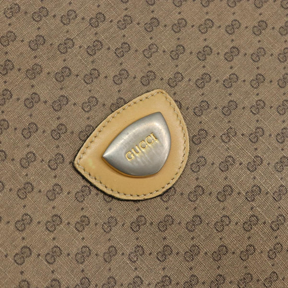 GUCCI Micro GG Supreme Web Sherry Line Tote Bag PVC Beige Auth yk19729