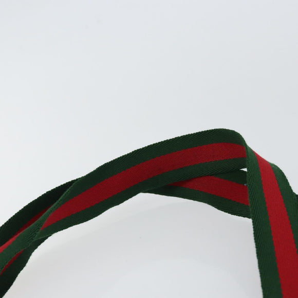 GUCCI Micro GG Supreme Web Sherry Line Tote Bag PVC Beige Auth yk19729