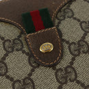 GUCCI GG Supreme Web Sherry Line Bag PVC Beige Gold 89 02 018 Auth yk19730-14