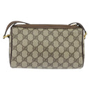 GUCCI GG Supreme Web Sherry Line Bag PVC Beige Gold 89 02 018 Auth yk19730-3