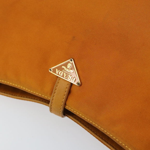 PRADA Shoulder Bag Nylon Orange Auth yk19732