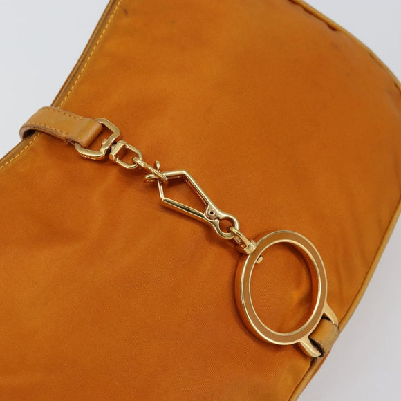 PRADA Shoulder Bag Nylon Orange Auth yk19732