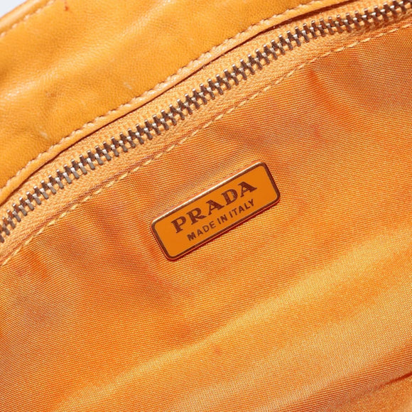PRADA Shoulder Bag Nylon Orange Auth yk19732