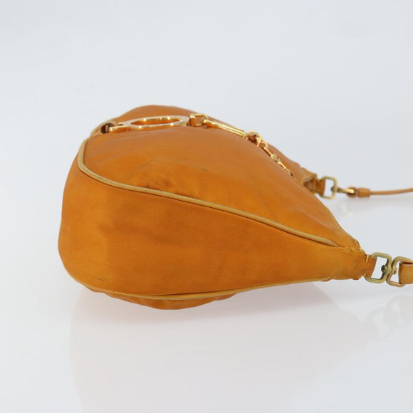 PRADA Shoulder Bag Nylon Orange Auth yk19732