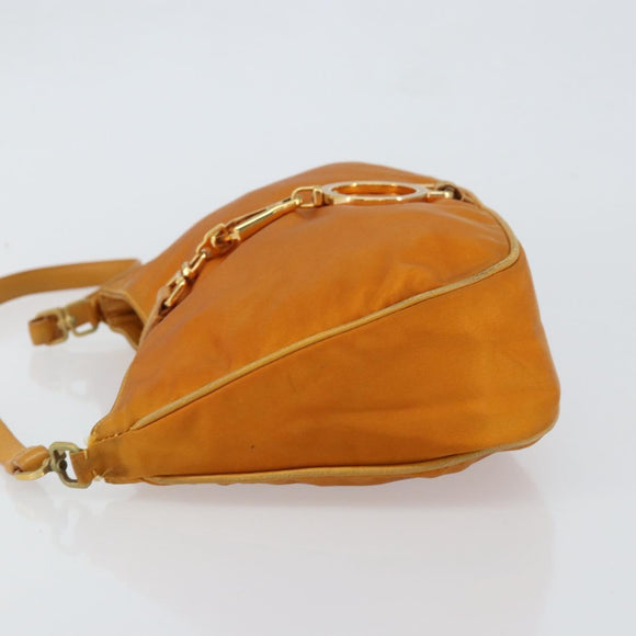PRADA Shoulder Bag Nylon Orange Auth yk19732
