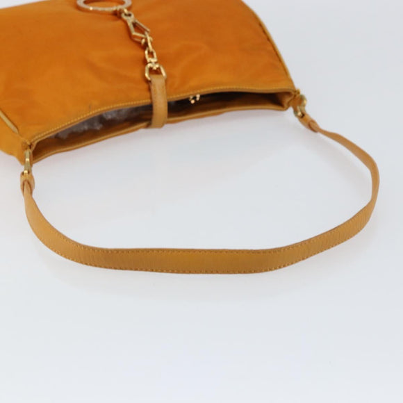 PRADA Shoulder Bag Nylon Orange Auth yk19732