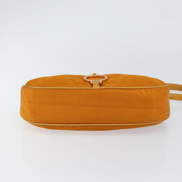 PRADA Shoulder Bag Nylon Orange Auth yk19732