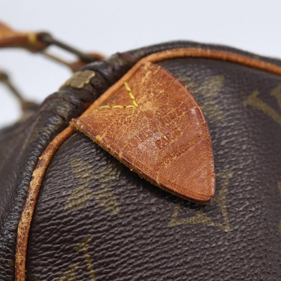 LOUIS VUITTON Monogram Speedy 25 Hand Bag M41528 LV Auth yk19734