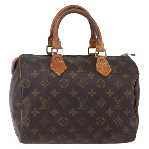LOUIS VUITTON Monogram Speedy 25 Hand Bag M41528 LV Auth yk19734