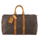 LOUIS VUITTON Monogram Keepall 45 Boston Bag M41428 LV Auth yk19735-13