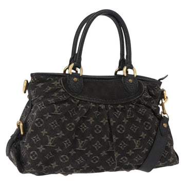 LOUIS VUITTON Monogram Denim Neo Cabby MM Bag 2way Black M95351 LV Auth yk19739