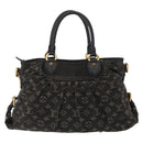 LOUIS VUITTON Monogram Denim Neo Cabby MM Bag 2way Black M95351 LV Auth yk19739-2