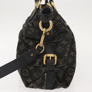LOUIS VUITTON Monogram Denim Neo Cabby MM Bag 2way Black M95351 LV Auth yk19739-3