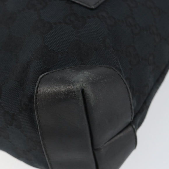 GUCCI GG Canvas Tote Bag Black 019 0402 Auth yk19746
